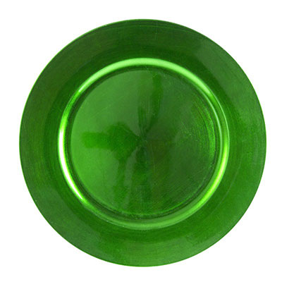 Green Lacquer Charger Plate for rent in Salt Lake City Utah