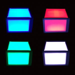 LED Lighted Furniture 18″x 18″x 12″