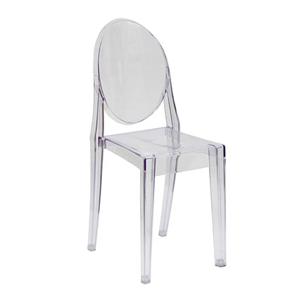 Clear Ghost Chair for rent in Utah