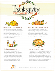 event planning for thanksgiving
