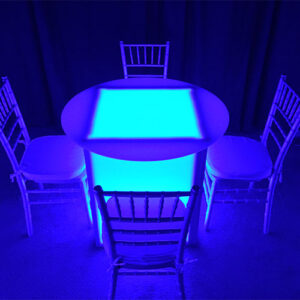 LED Round Table for Rent in Utah