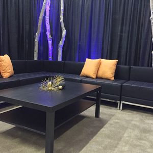 Black-Coffee-Table-with-Lounge-Furniture-Display Salt Lake City Utah