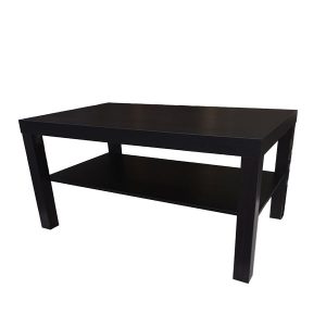 Black Coffee Table with Shelf for rent in Salt Lake City