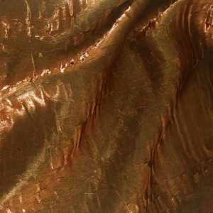 Copper Iridescent Crush Linen for rent in Salt Lake City Utah