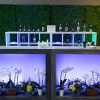 Shadow Box Bar Side by Side with Floral Decor for rent in Salt Lake City Utah