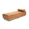 Charme Tan Leather Daybed for rent in Salt Lake City Utah