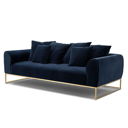 Cascadia Blue Sofa for rent in Salt Lake City Utah