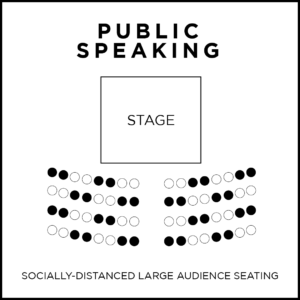 public speaking event seating plan