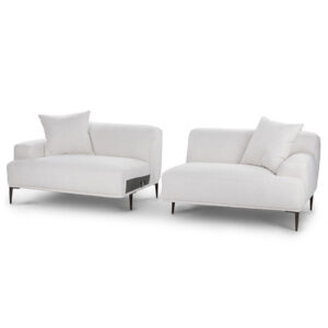 Abisko Quartz White Sofa for rent in Salt Lake city Utah