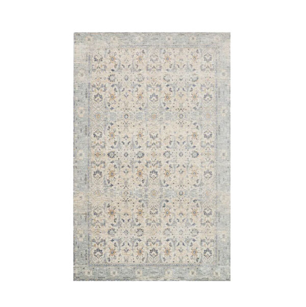Gray and Blue area rug for rent in Salt Lake City Utah