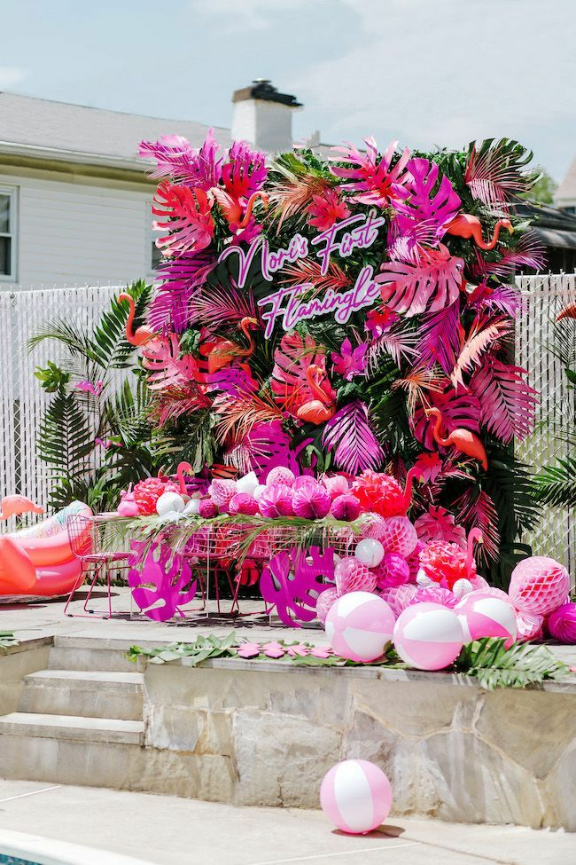 First flamingo themed birthday party - inspired by this
