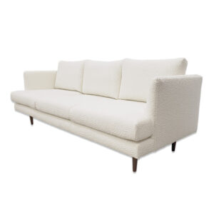 Miller Boucle White Sofa for rent in Salt Lake City Utah