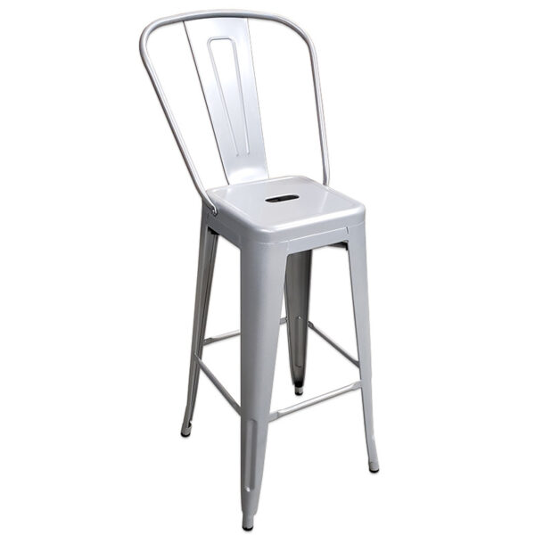 Silver Metal Elio Chair for rent in Salt Lake City Utah