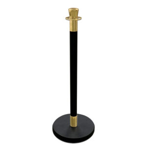 Black and Gold Stanchion for rent in Salt Lake City Utah