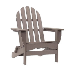 Adirondack Weathered Wood Resin Chair for rent in Salt Lake City Utah