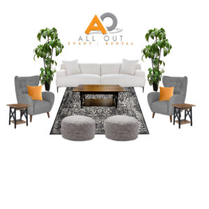 Quartz Jay Gray Lounge Furniture Package for rent in Salt Lake City Utah