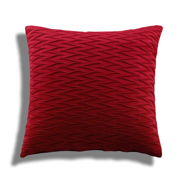 Red Velvet Farmhouse Pillow for rent in Salt Lake City Utah