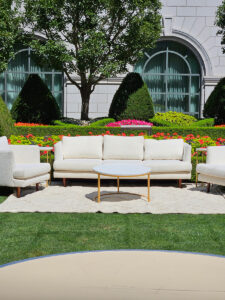 Miller Boucle White Sofa