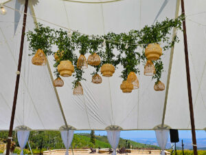 Hampton Rattan Bamboo Chandelier