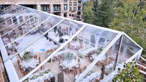 40′ x 70′ Jumbo Trac Clear Top Canopy/ Tent