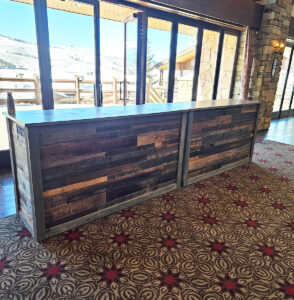 Rustic Barnwood Bar