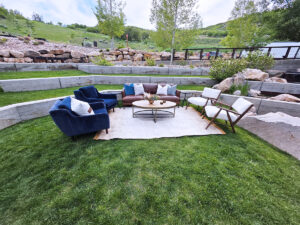 Matrix Blue Velvet Armchair