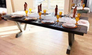 Graystone Wood Dining Table 8′