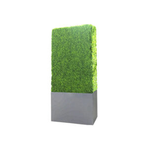 Artificial Boxwood Hedge with Planter Box 8′