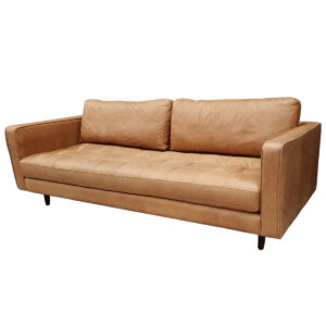 Charme Tan Leather Sofa