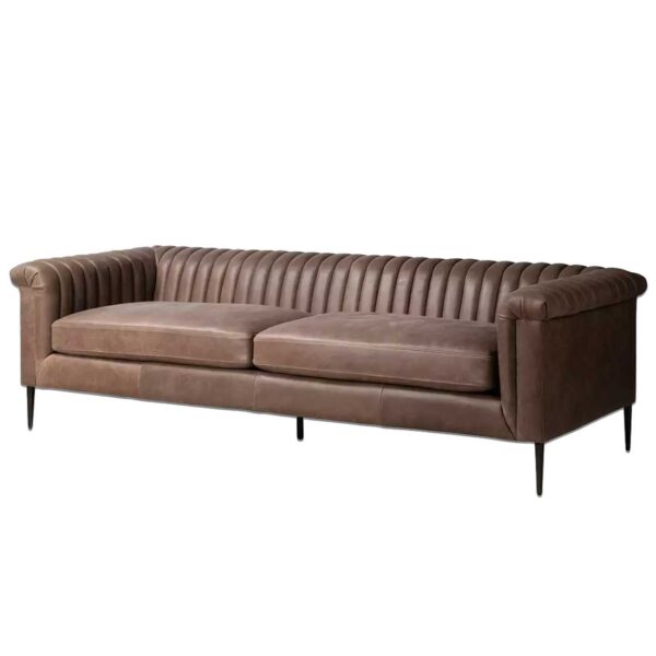 Dallas Leather Sofa for rent in Salt Lake City Utah