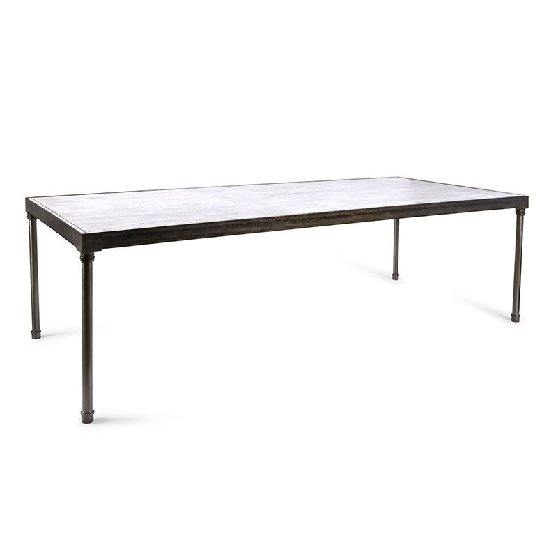 Edison Whitewash Dining Table 8′