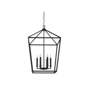 Geometric 6 Light Lantern Chandelier