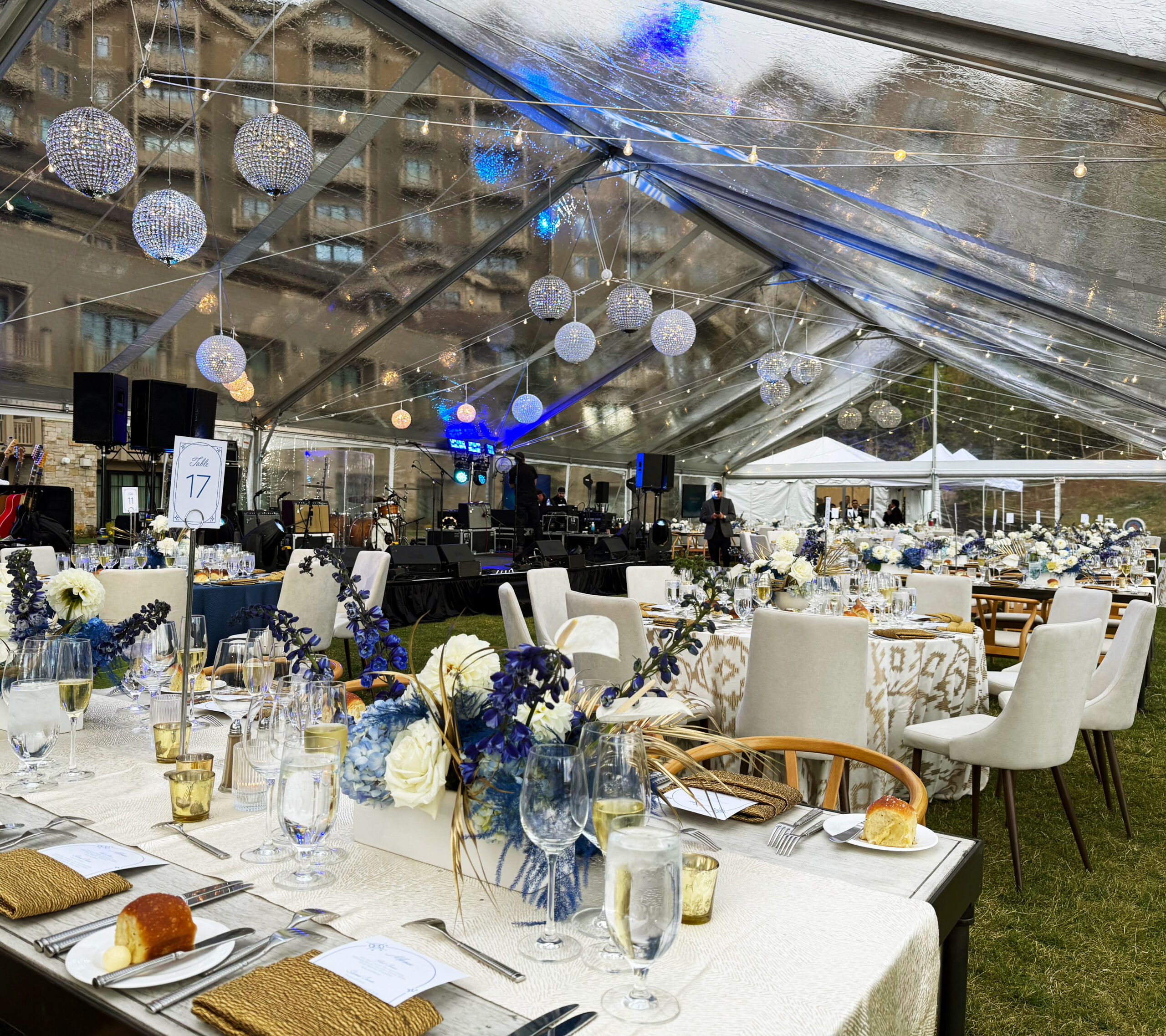 Crystal Orb Chandelier