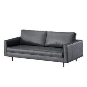 Oxford Gray Leather Sofa