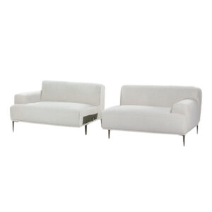 Quartz White Two Piece Sofa