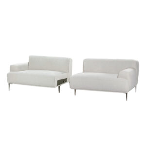 Quartz White Two Piece Sofa