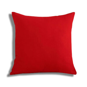 Red Cotton Throw Pillow 18″x18″