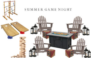 Summer Game Night Vignette