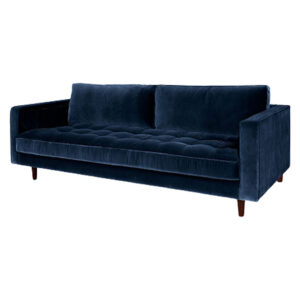 Sven Blue Velvet Sofa