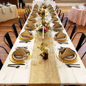 Whitewash Wood Dining Table 8′