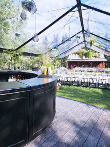 40′ x 60′ Clear Top with Black Trim Cascade Canopy/Tent