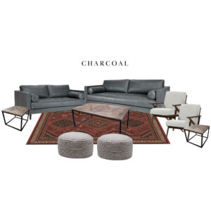 Charcoal Furniture Collection for rent in Salt Lake City Utah