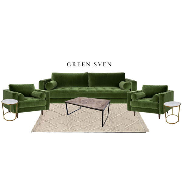 Green Sven Furniture Collection for rent in Salt Lake City Utah