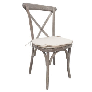 Medium with White Grain Crossback Chair