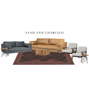 Sand and Charcoal Furniture Collection for rent in Salt Lake City Utah