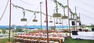 59′ x 79′ Tidewater Twin Pole Sailcloth Canopy