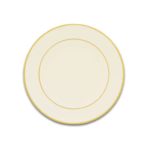 Gold Double Line Ivory China