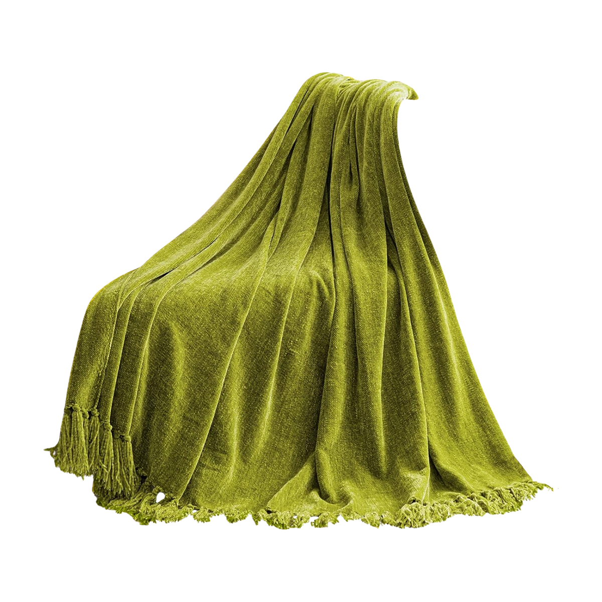 Green chenille blanket best sale