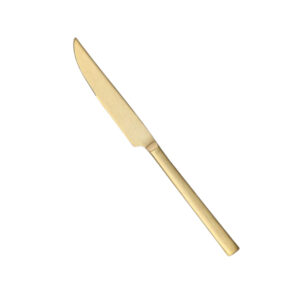 Arezzo Brushed Gold Steak Knife