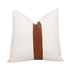 Palmer Leather Stripe Pillow